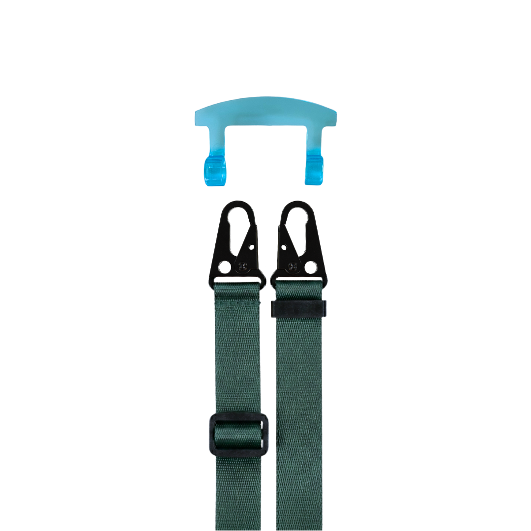 STRAP + AQUAMARINE TRANSPARENT HOOK