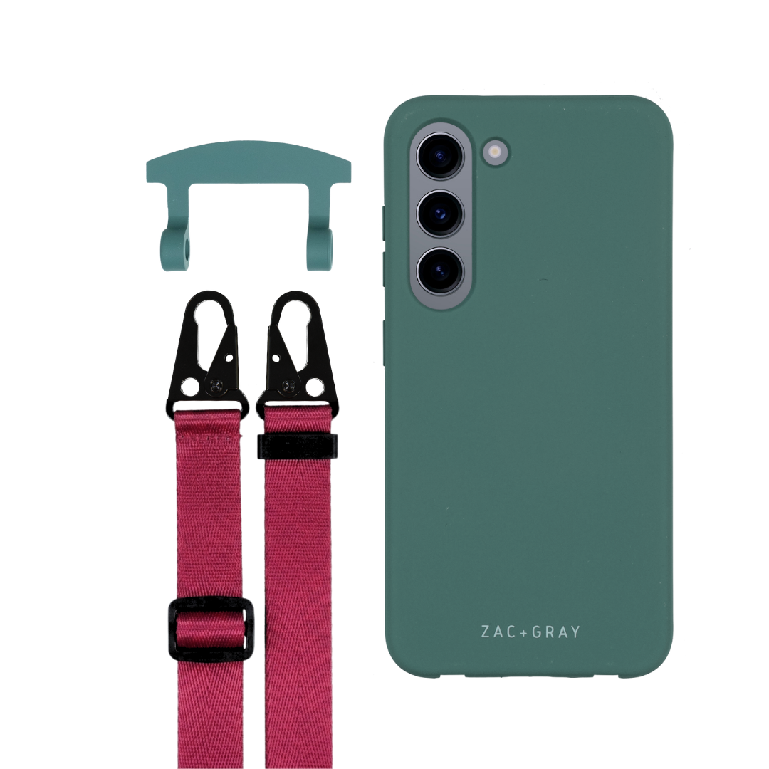 Samsung S23 TIDAL TEAL CASE + STRAP
