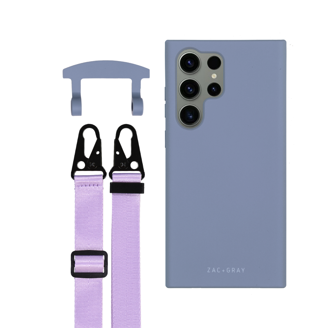 Samsung S25 Ultra BLUE FOG CASE + STRAP