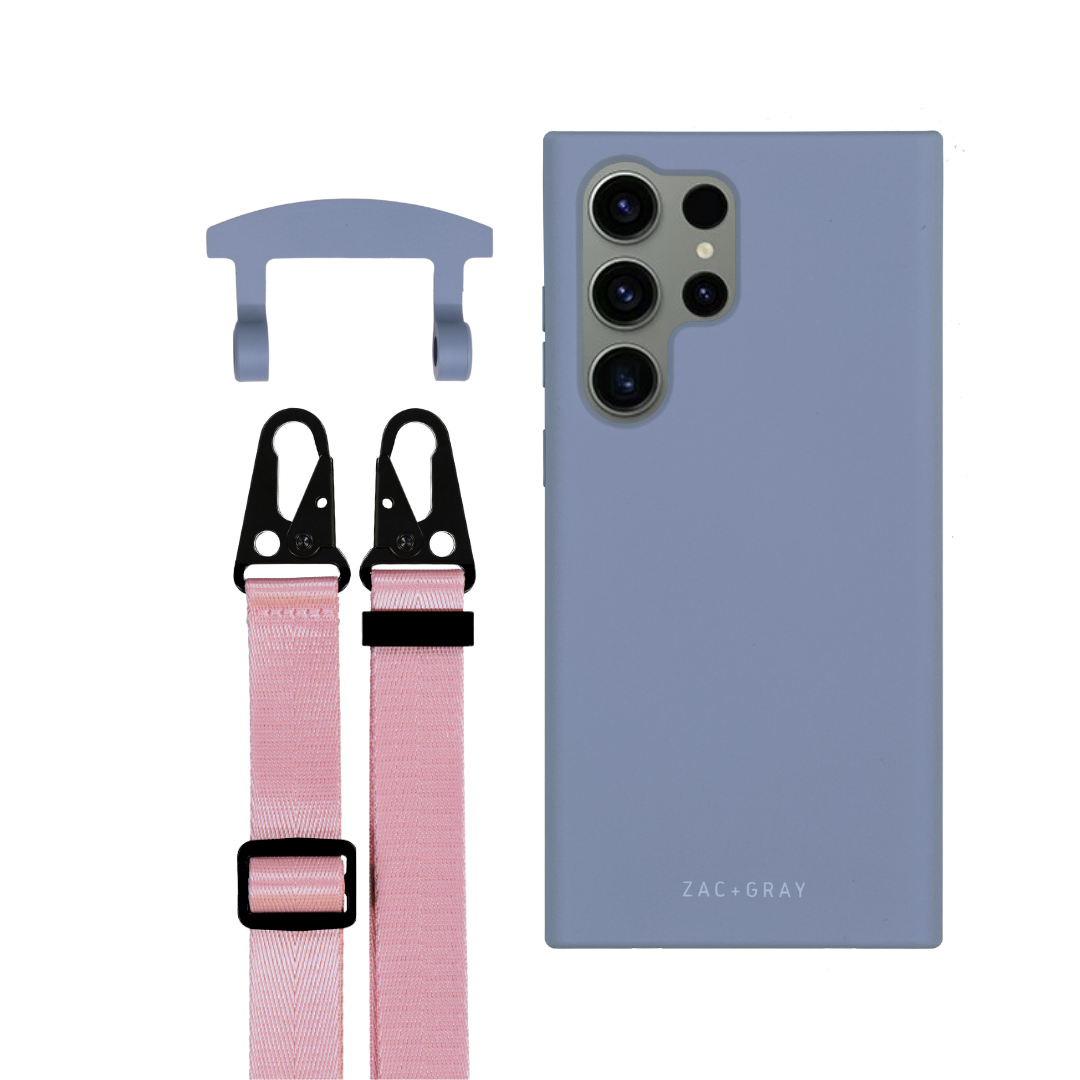 Samsung S25 Ultra BLUE FOG CASE + STRAP