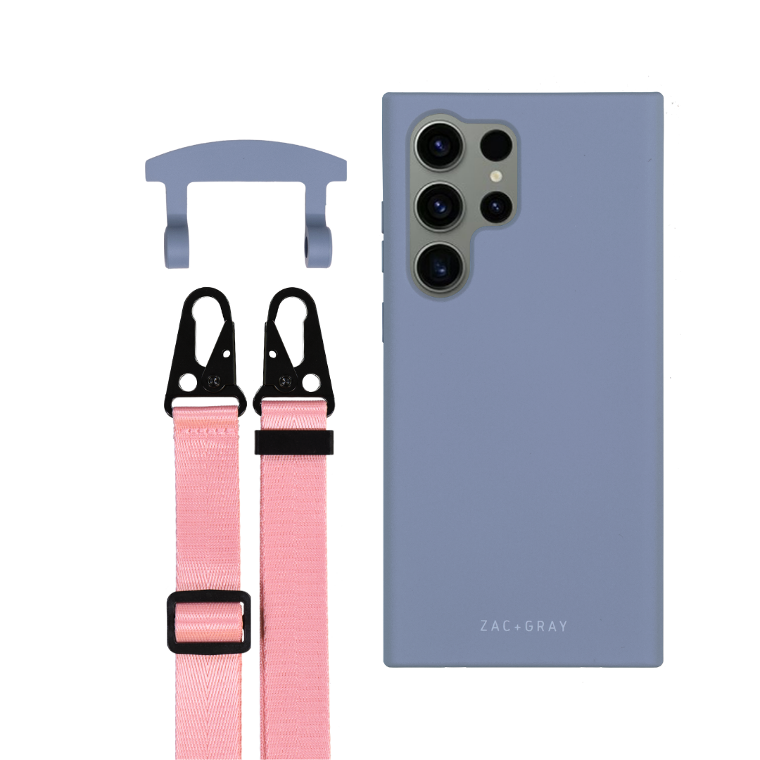 Samsung S25 Ultra BLUE FOG CASE + STRAP