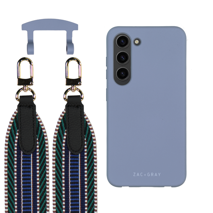 Samsung S26 BLUE FOG CASE + PATTERNED STRAP