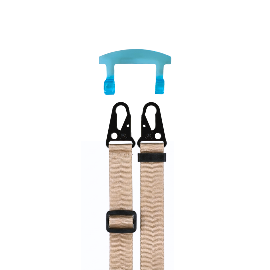 STRAP + AQUAMARINE TRANSPARENT HOOK