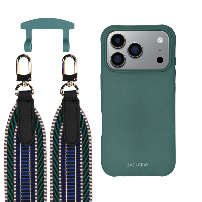 iPhone 17 Pro TIDAL TEAL CASE + PATTERNED STRAP