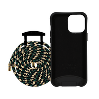 iPhone 15 Plus MIDNIGHT BLACK CASE + FOREST CORD