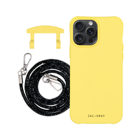 iPhone 6 / 6s / 7 / 8 / SE (2020 & 2022) SUNSHINE YELLOW CASE + CRYSTAL CORD