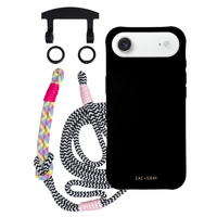 iPhone 17 Air MIDNIGHT BLACK CASE + KNOTTED CORD