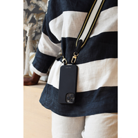 iPhone 17 Air MIDNIGHT BLACK CASE + PATTERNED STRAP