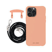 iPhone 6 / 6s / 7 / 8 / SE (2020 & 2022) SUNSET CORAL CASE + CRYSTAL CORD