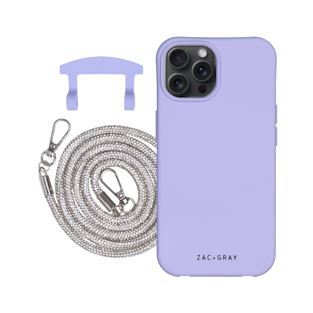 iPhone 15 Pro WISTERIA BLOOM CASE + CRYSTAL CORD