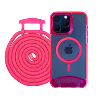 HOT PINK TRANSPARENT CASE WITH CORD - MAGSAFE