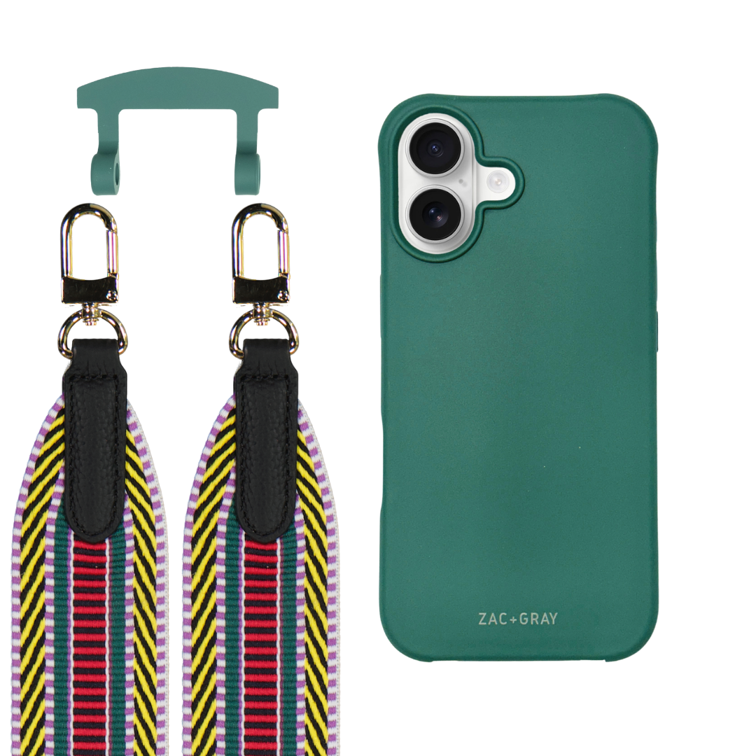 iPhone 17 TIDAL TEAL CASE + PATTERNED STRAP