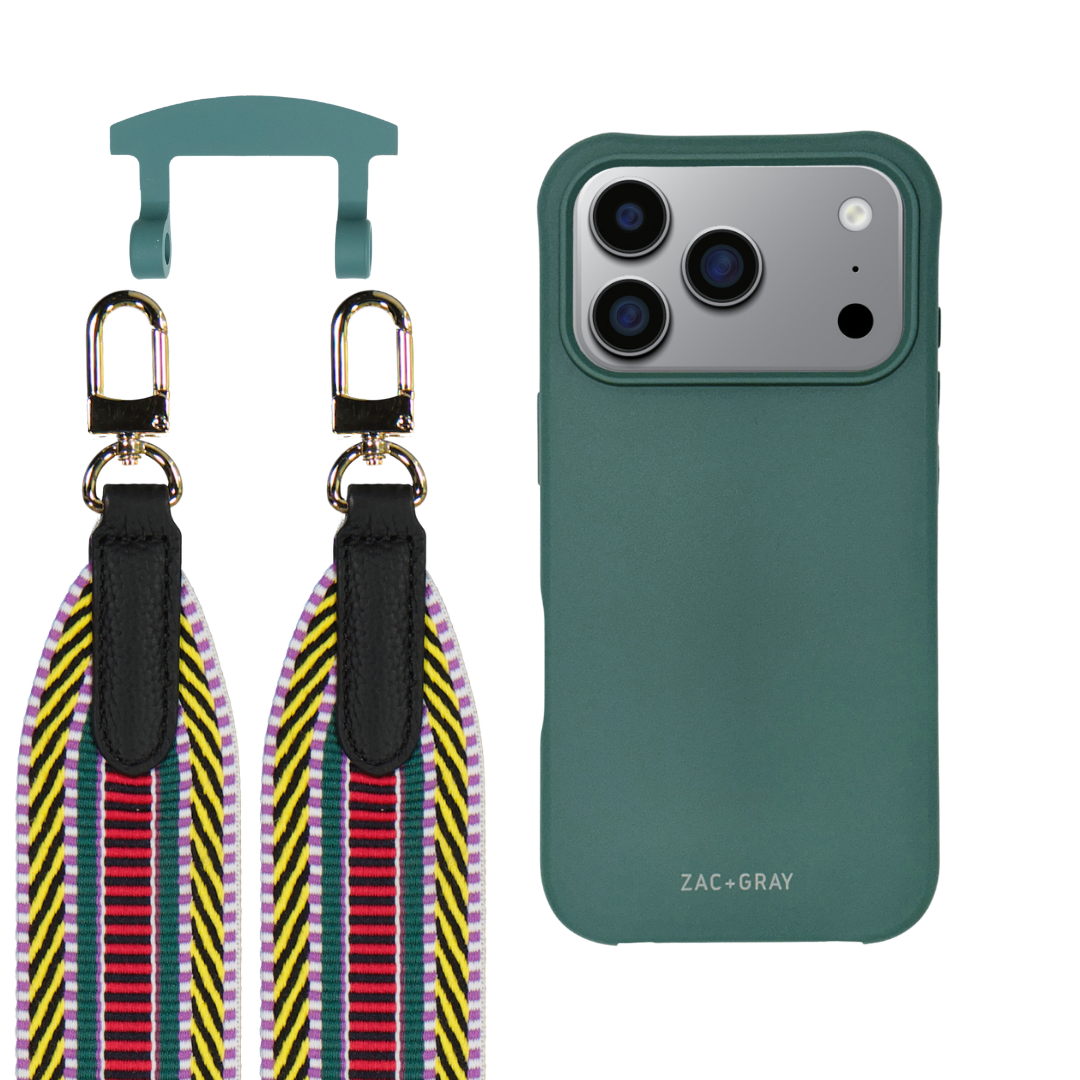 iPhone 17 Pro TIDAL TEAL CASE + PATTERNED STRAP