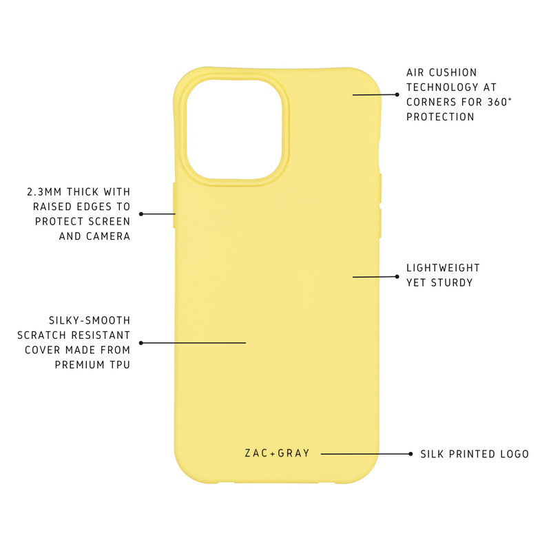 iPhone 12 and iPhone 12 Pro SUNSHINE YELLOW CASE + MIDNIGHT BLACK STRAP