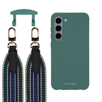 Samsung S23 TIDAL TEAL CASE + PATTERNED STRAP