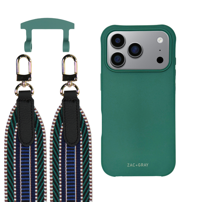 iPhone 17 Pro Max TIDAL TEAL CASE + PATTERNED STRAP