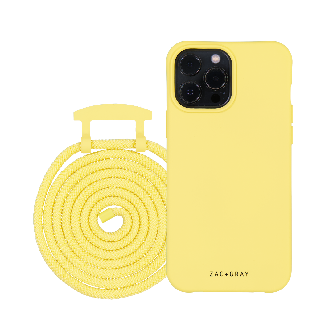 iPhone 12 mini SUNSHINE YELLOW CASE + SUNSHINE YELLOW CORD – Zac+Gray