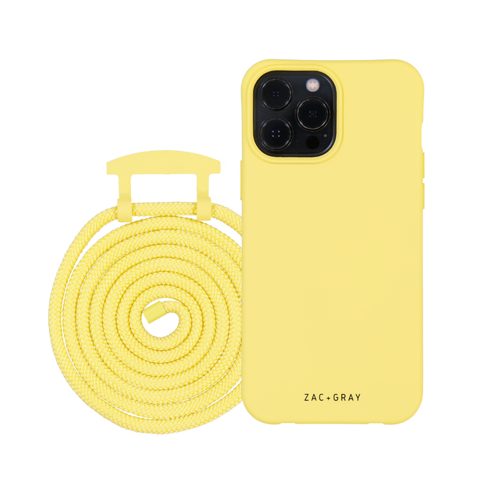 iPhone 12 mini SUNSHINE YELLOW CASE + SUNSHINE YELLOW CORD