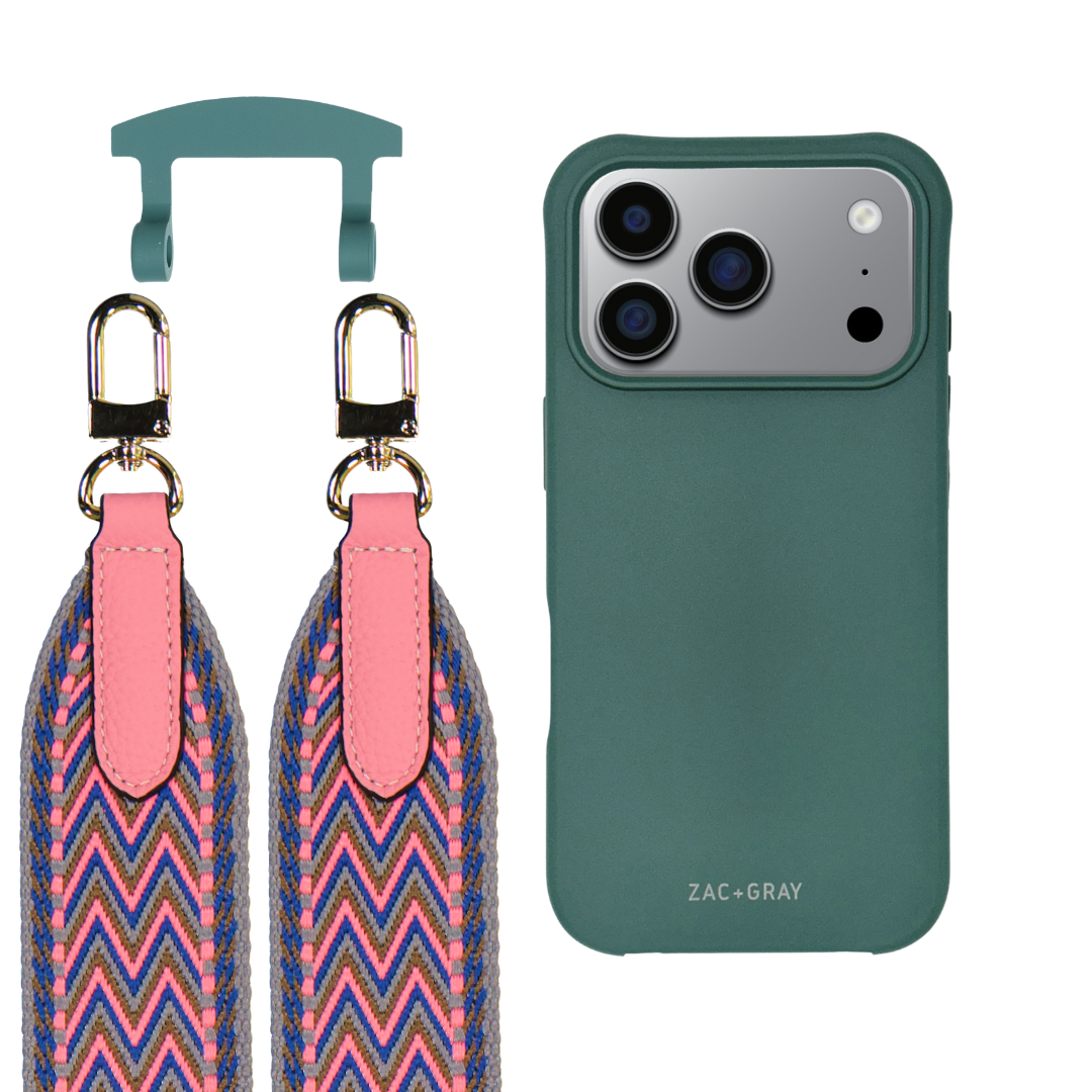 iPhone 17 Pro TIDAL TEAL CASE + PATTERNED STRAP
