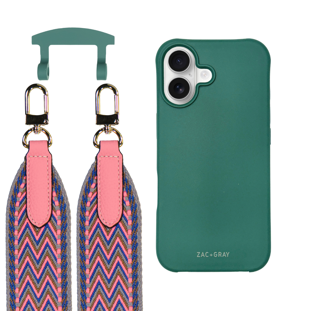 iPhone 17 TIDAL TEAL CASE + PATTERNED STRAP
