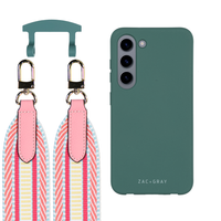 Samsung S23 TIDAL TEAL CASE + PATTERNED STRAP