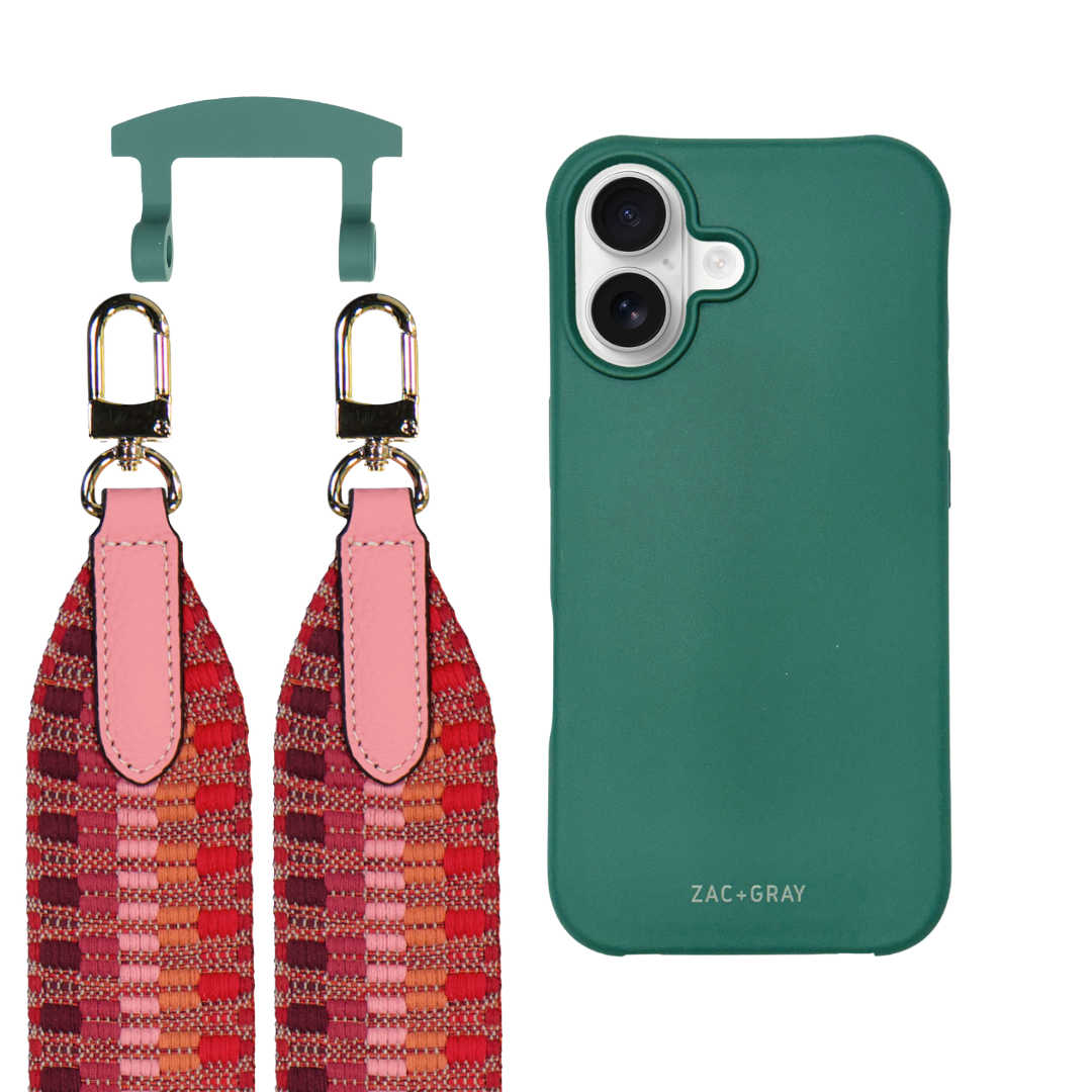 iPhone 17 TIDAL TEAL CASE + PATTERNED STRAP