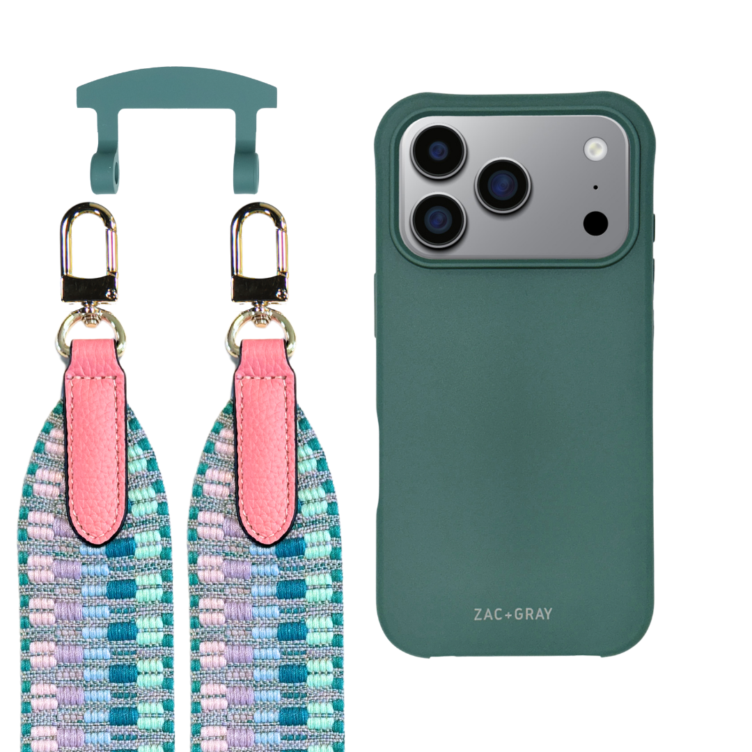 iPhone 17 Pro TIDAL TEAL CASE + PATTERNED STRAP
