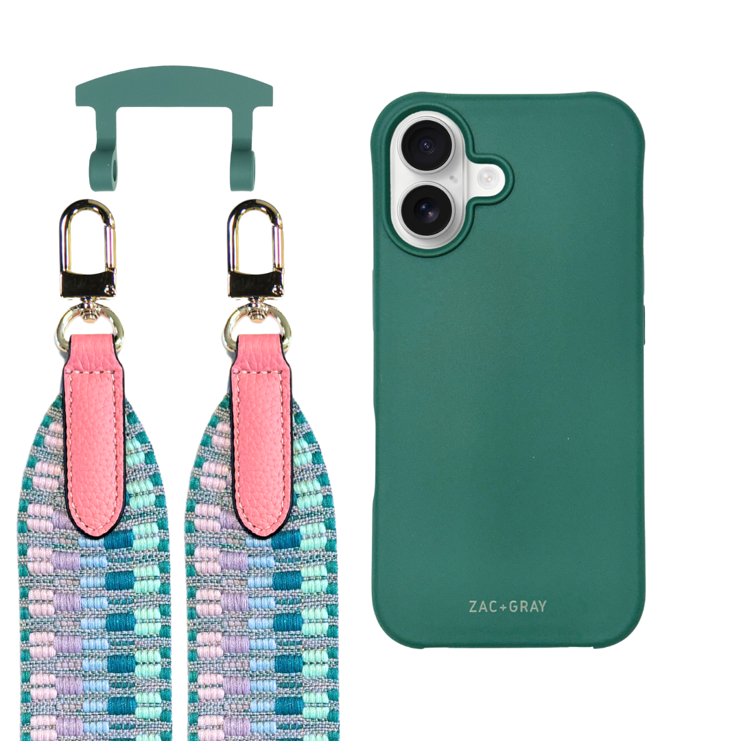 iPhone 17 TIDAL TEAL CASE + PATTERNED STRAP