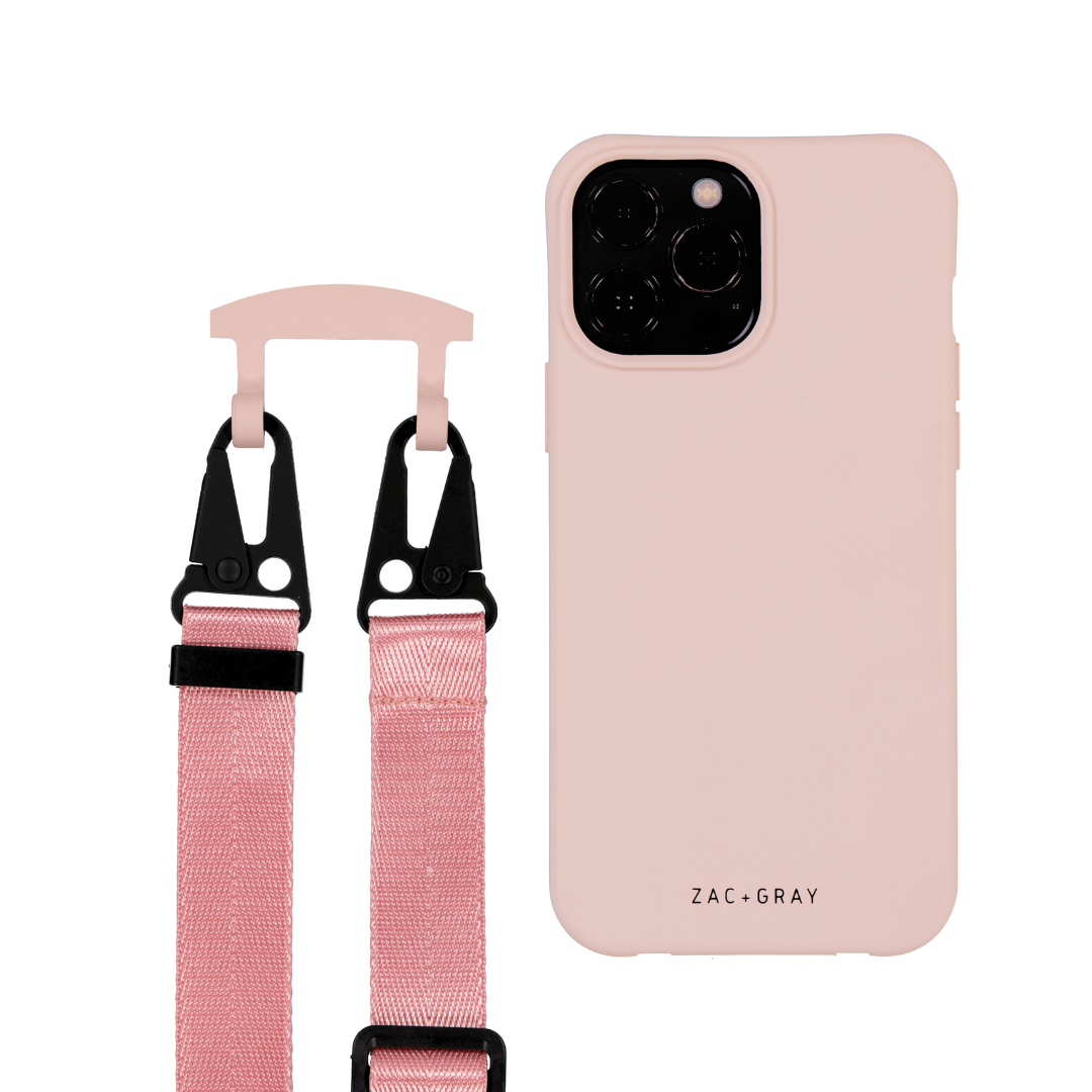 iPhone 14 ROSÉ PINK CASE + CORD - MAGSAFE