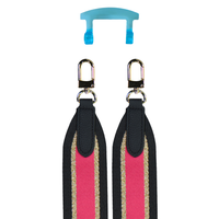 PATTERNED STRAP + AQUAMARINE TRANSPARENT HOOK