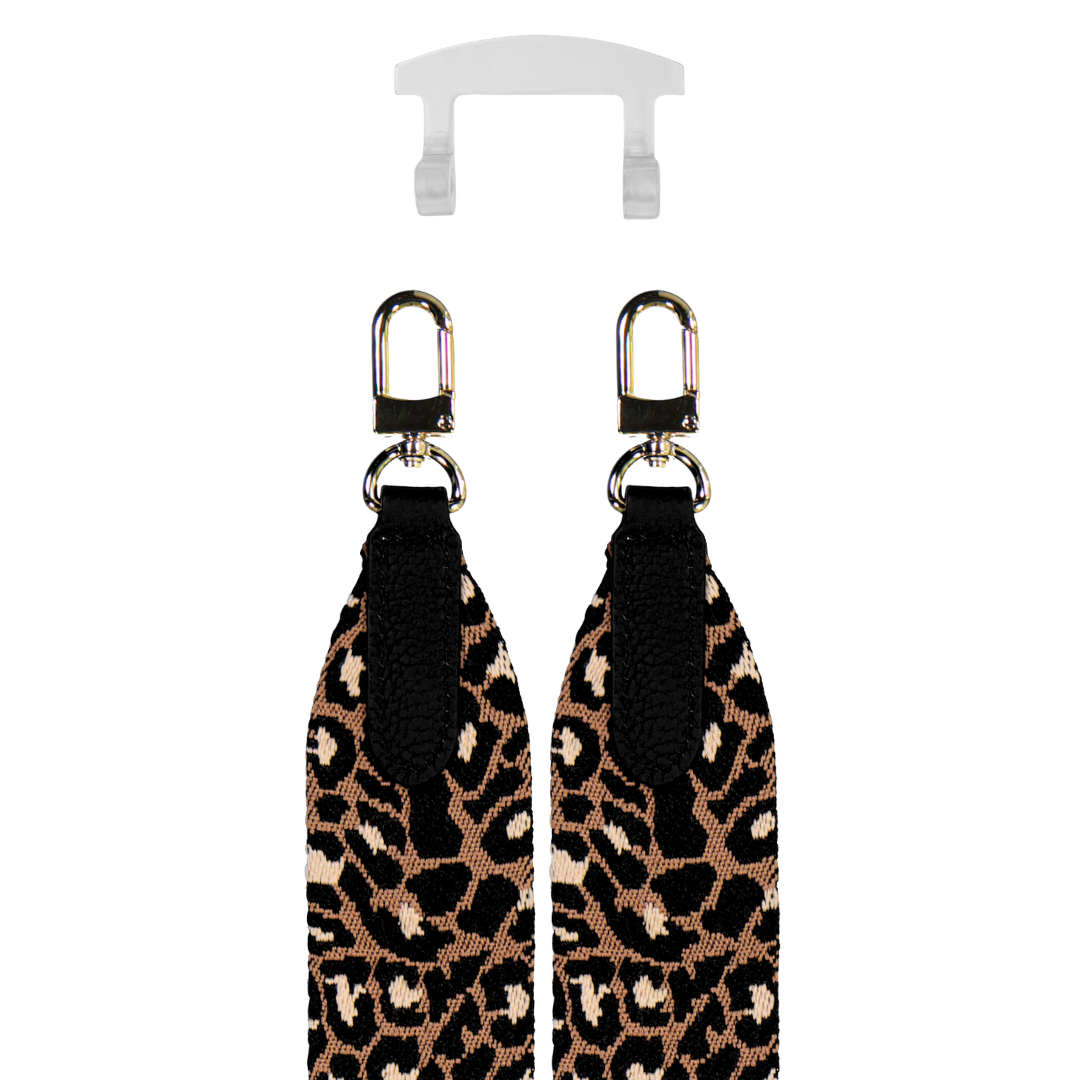 PATTERNED STRAP + TRANSPARENT HOOK