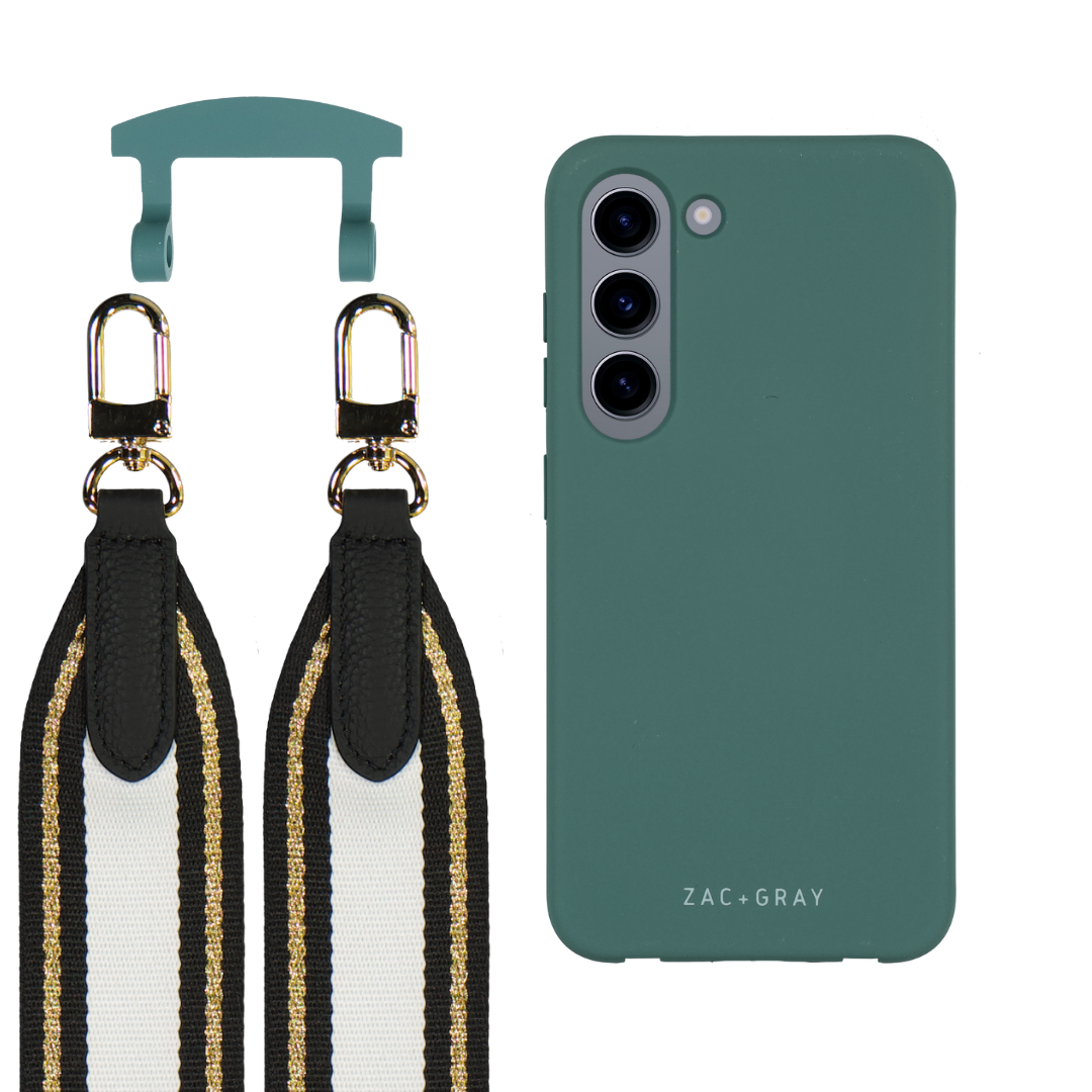 Samsung S23 TIDAL TEAL CASE + PATTERNED STRAP