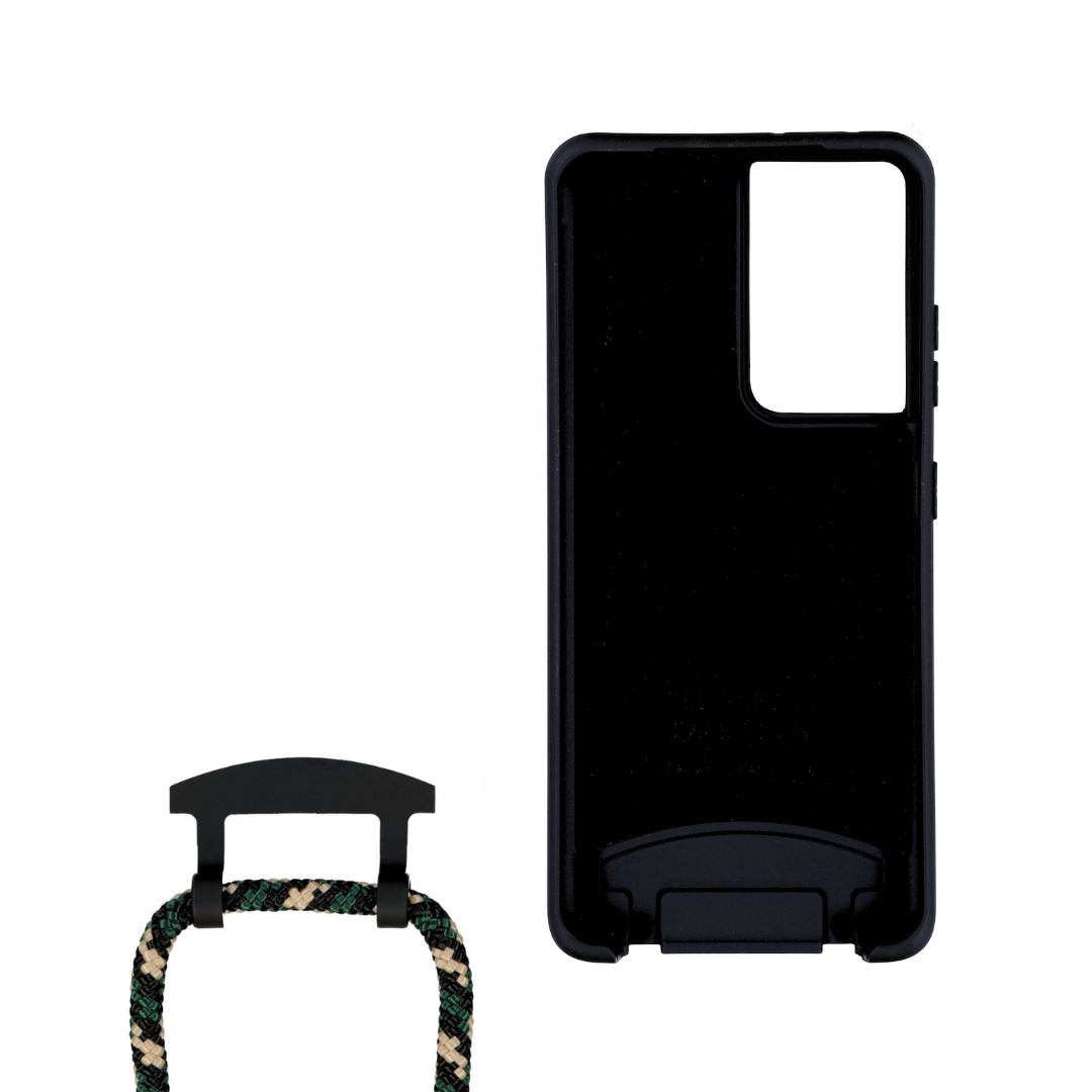 Samsung S20 FE MIDNIGHT BLACK CASE + FOREST CORD