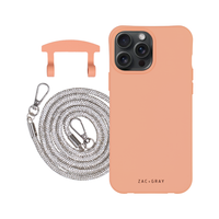 iPhone 6 / 6s / 7 / 8 / SE (2020 & 2022) SUNSET CORAL CASE + CRYSTAL CORD