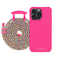 iPhone 12 and 12 Pro HOT PINK CASE + CORD
