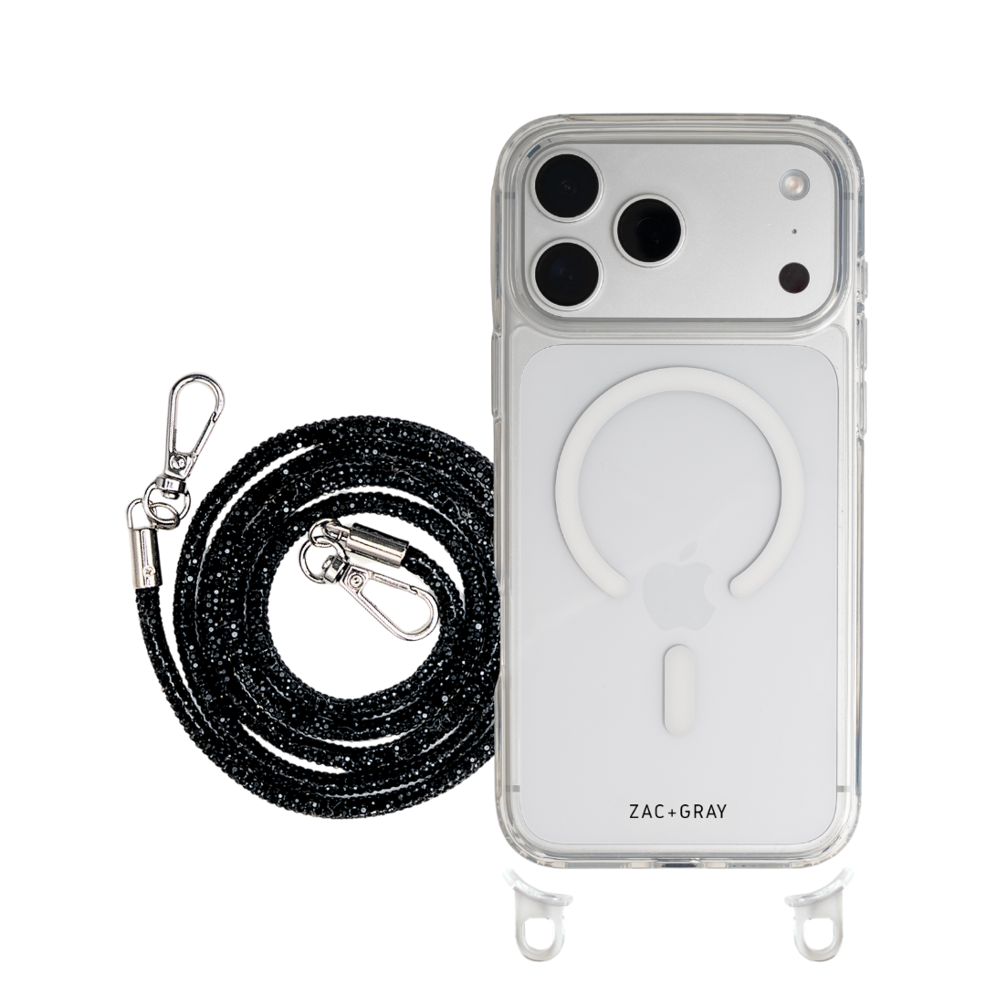 iPhone 17 CRYSTAL CLEAR TRANSPARENT CASE + CRYSTAL CORD