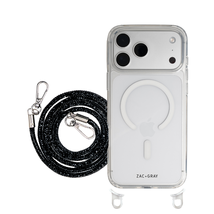 iPhone 17 Pro Max CRYSTAL CLEAR TRANSPARENT CASE + CRYSTAL CORD