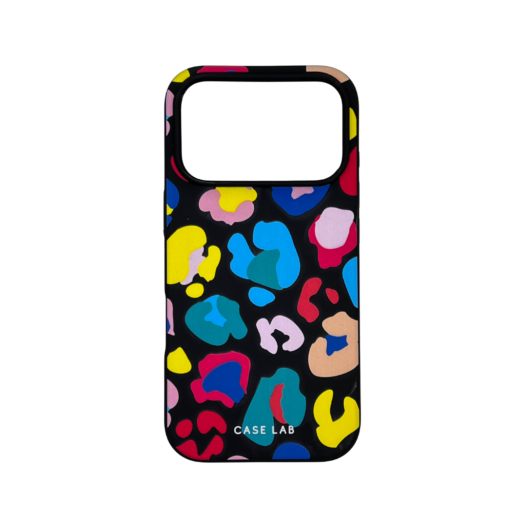 MIDNIGHT BLACK MULTI LEOPARD PHONE CASE