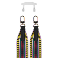 PATTERNED STRAP + TRANSPARENT HOOK