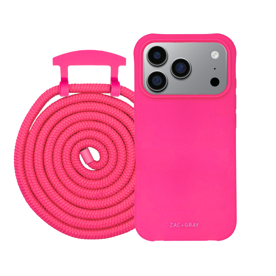 iPhone 17 Pro HOT PINK CASE + CORD