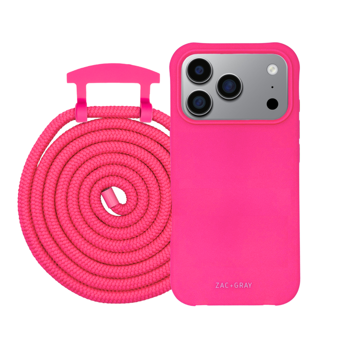 iPhone 17 Pro HOT PINK CASE + CORD