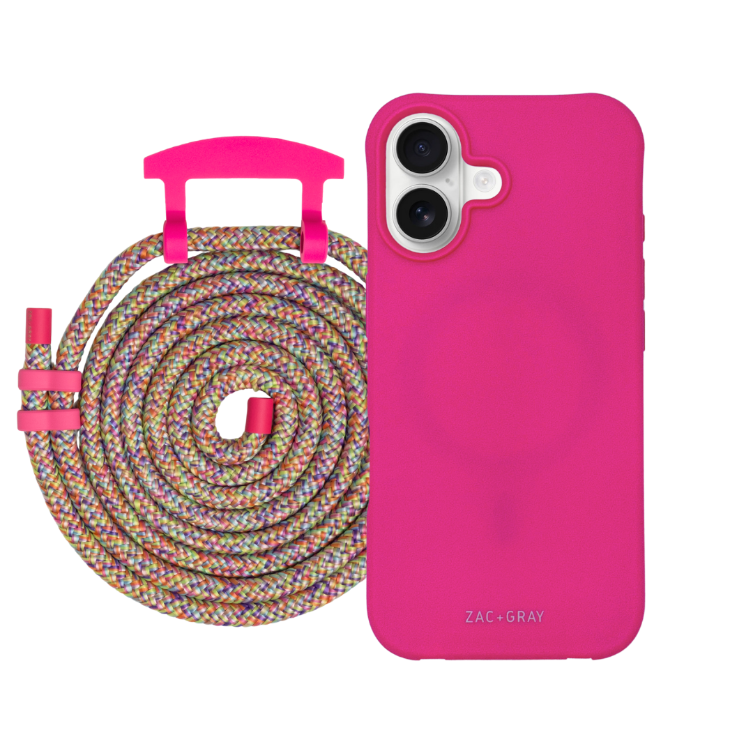 iPhone 17 HOT PINK CASE + CORD