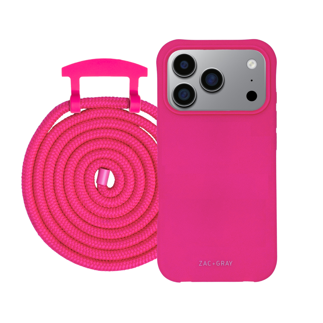 iPhone 17 Pro Max HOT PINK CASE + CORD