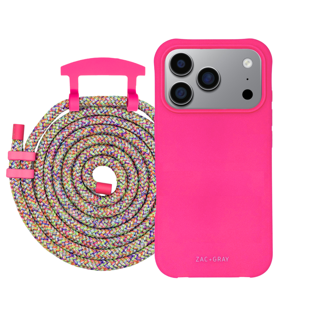 iPhone 17 Pro HOT PINK CASE + CORD