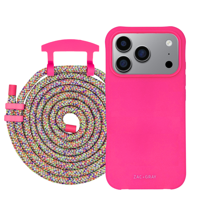 iPhone 17 Pro HOT PINK CASE + CORD