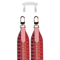 PATTERNED STRAP + TRANSPARENT HOOK