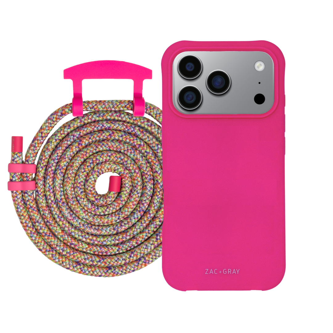 iPhone 17 Pro Max HOT PINK CASE + CORD