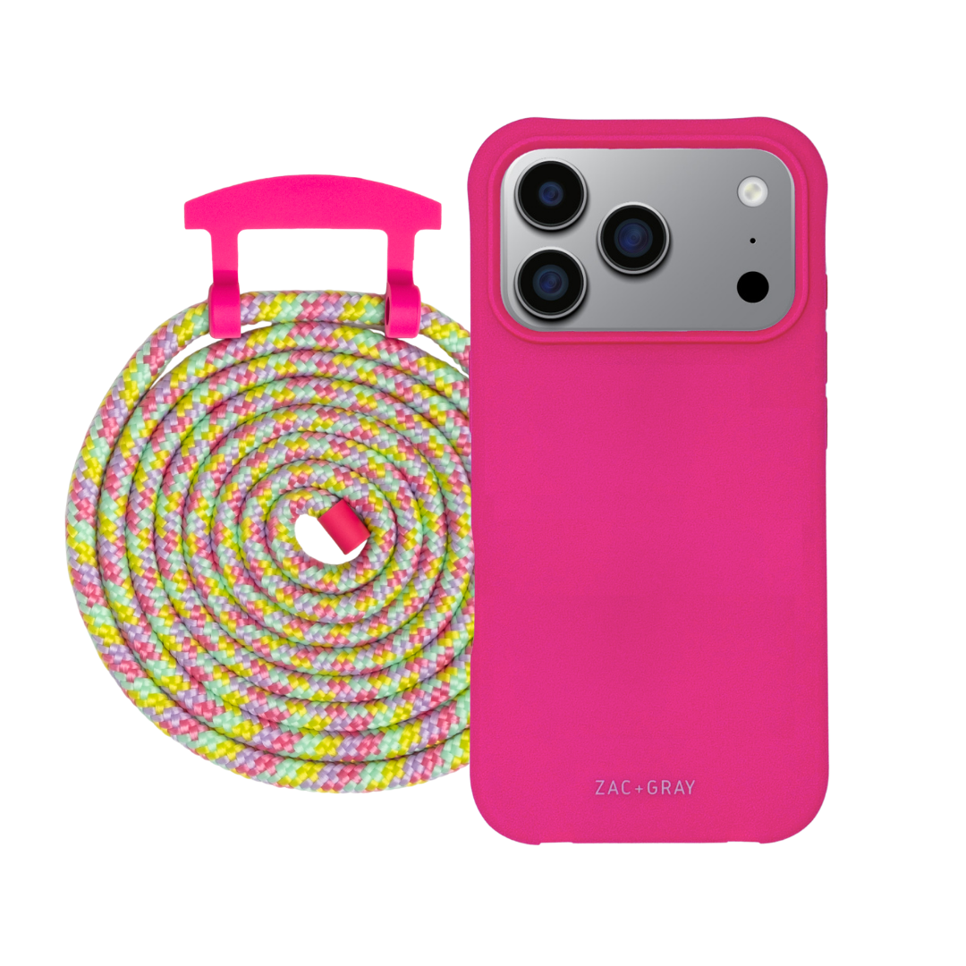iPhone 17 Pro Max HOT PINK CASE + CORD