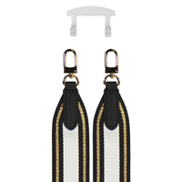 PATTERNED STRAP + TRANSPARENT HOOK