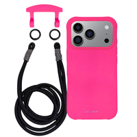 iPhone 17 Pro HOT PINK CASE + KNOTTED CORD